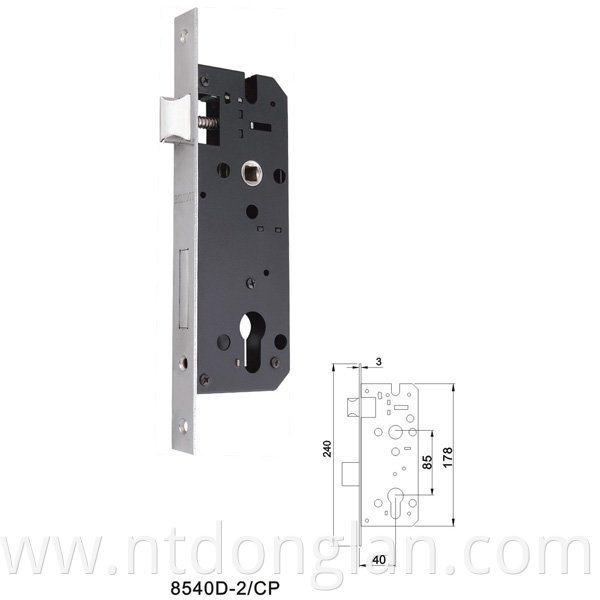 Security Door Stainless Steel Lockbody Anti-theft Door Lock Body General Double Live Electronic Door Lock-body